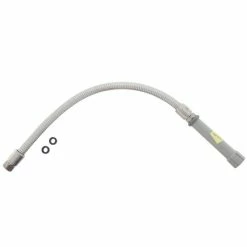 T&S Brass And Bronze Works T&S B-0024-H 24" Stainless Steel Flex Hose Assembly With Handle And Polyurethane Liner