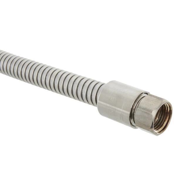 T&S Brass And Bronze Works T&S B-0024-H 24" Stainless Steel Flex Hose Assembly With Handle And Polyurethane Liner 3 T&S Brass And Bronze Works T&S B-0024-H 24" Stainless Steel Flex Hose Assembly With Handle And Polyurethane Liner - Image 3