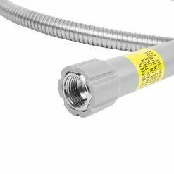 T&S Brass And Bronze Works T&S B-0050-H 50" Stainless Steel Flex Hose With Gray Handle And Polyurethane Liner -J&H Supply Co store 1580108