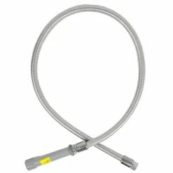 T&S Brass And Bronze Works T&S B-0050-H 50" Stainless Steel Flex Hose With Gray Handle And Polyurethane Liner -J&H Supply Co store 1580109