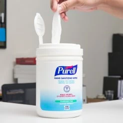 Purell® 9031-06 Alcohol Formulation Sanitizing Wipes 175 Count Canister