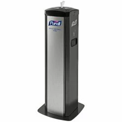 PURELL® Purell 9114-01-SLVHSW DS360 High Capacity Wipes Station With Integrated Waste Receptacle