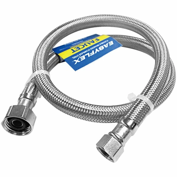 Assure Parts EF-FC-38C12F-16 16" Stainless Steel Braided Faucet Connector With 3/8" Compression X 1/2" FIP 1 Assure Parts EF-FC-38C12F-16 16" Stainless Steel Braided Faucet Connector With 3/8" Compression X 1/2" FIP