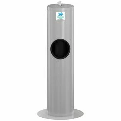 WipesPlus Powder Coated Floor Dispenser Station With Trash Can