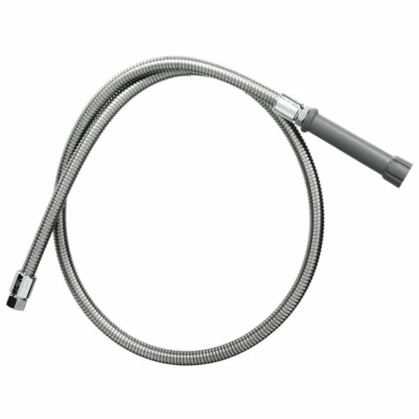 T&S Brass And Bronze Works T&S B-0044-H 44" Stainless Steel Flex Hose With Gray Handle 1 T&S Brass And Bronze Works T&S B-0044-H 44" Stainless Steel Flex Hose With Gray Handle