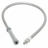 T&S Brass And Bronze Works T&S B-0044-HF 44" Stainless Steel Flex Hose With Fisher Adapter