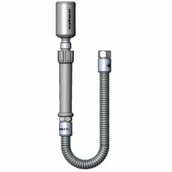 T&S Brass And Bronze Works T&S B-0020-HC 20" Stainless Steel Flex Hose With Fan Jet Spray Head And Polyurethane Liner