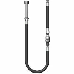 T&S Brass And Bronze Works T&S B-0044-RV9 44" Rubber Hose Assembly With Vacuum Breaker