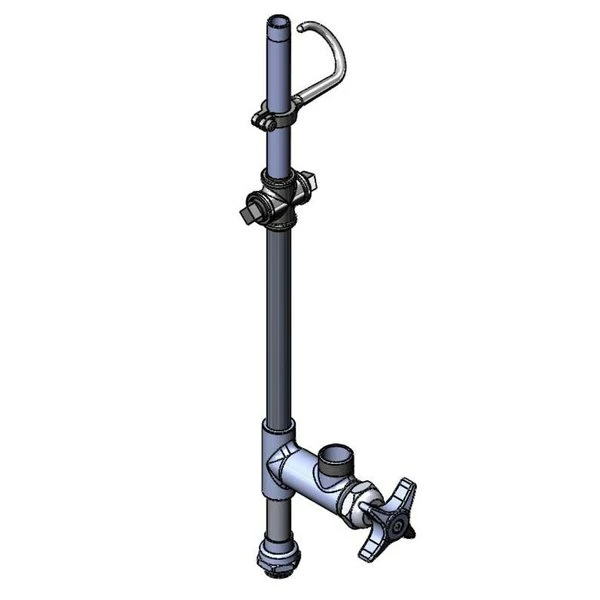 T&S Brass And Bronze Works T&S 017980-40 Easy Install Riser With Add On Faucet And Vandal Resistant Handle Screw 1 T&S Brass And Bronze Works T&S 017980-40 Easy Install Riser With Add On Faucet And Vandal Resistant Handle Screw