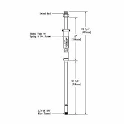 T&S Brass And Bronze Works T&S 009178-40 24" Riser Knuckle Assembly