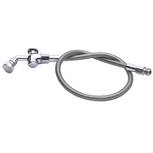 T&S Brass And Bronze Works T&S B-2137 50" Pre-Rinse Flex Hose With Angled Rosespray Spray Valve 1 T&S Brass And Bronze Works T&S B-2137 50" Pre-Rinse Flex Hose With Angled Rosespray Spray Valve