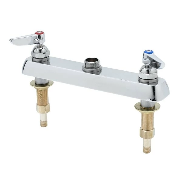 T&S Brass And Bronze Works T&S B-1120-XS-LN Deck Mount Workboard Faucet With 8" Centers, Escutcheon, And Tailpieces 1 T&S Brass And Bronze Works T&S B-1120-XS-LN Deck Mount Workboard Faucet With 8" Centers, Escutcheon, And Tailpieces