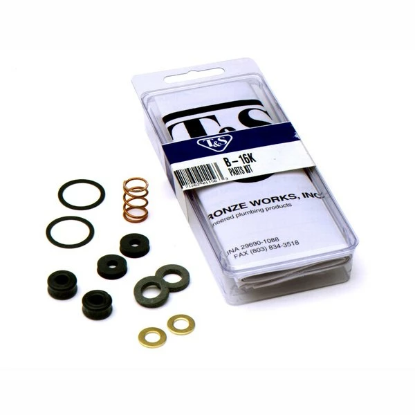 T&S Brass And Bronze Works T&S B-16K Replacement Parts Kit For B-0107 Pre-Rinse Spray Valves 1 T&S Brass And Bronze Works T&S B-16K Replacement Parts Kit For B-0107 Pre-Rinse Spray Valves