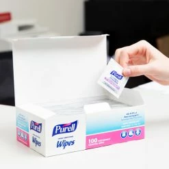 J&H Supply Co store 11 Purell® 9022-10 Hand Sanitizing Wipes 100 Count Box - 10/Case